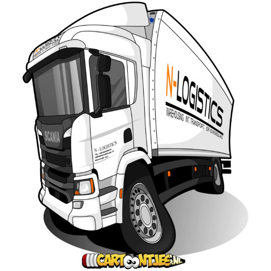 n-logistics truckcaricature geurhanger