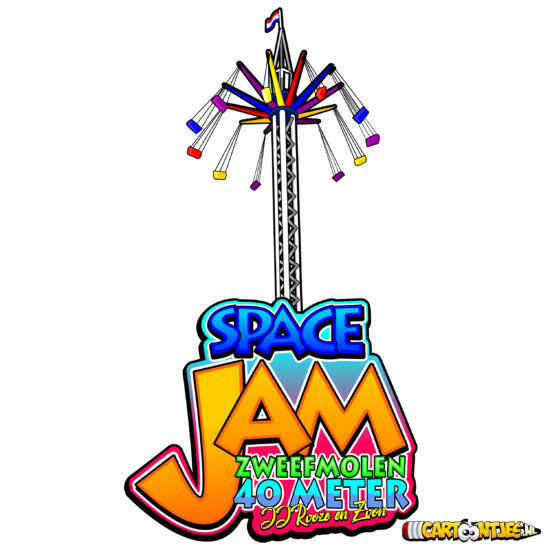 space jam logo kermis