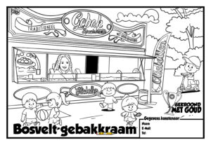 kleurplaat-bosvelt-gebakkraam