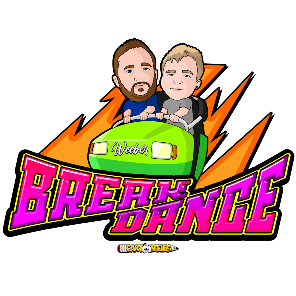 Logo breakdance Weeber Duitsland | www.cartoontjes.nl