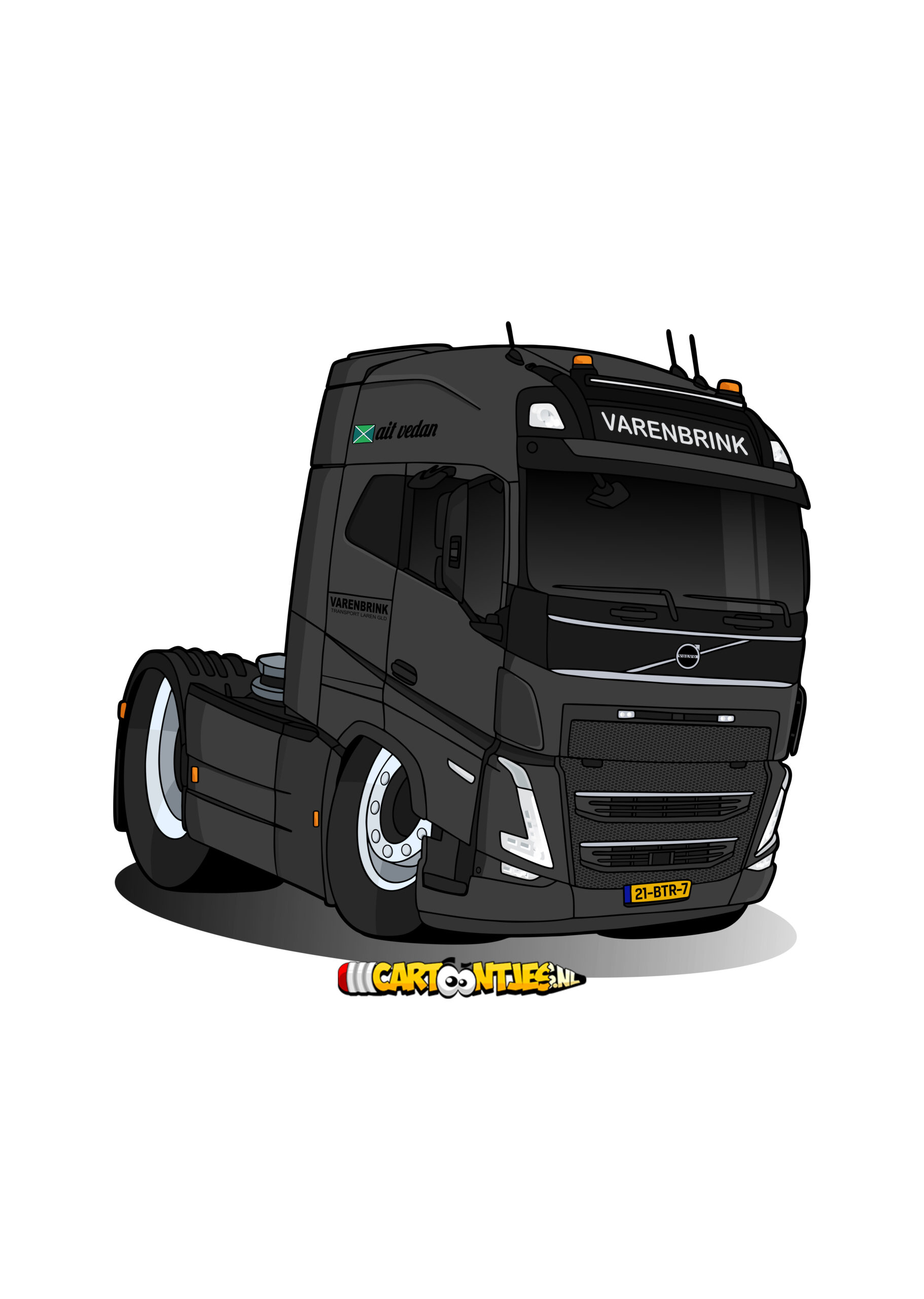 Truck cartoon Varenbrink transport